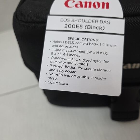 Authentic Canon 200ES EOS DSLR Black Camera Gadget Bag Adjustable Strap Rugged - Picture 4 of 7